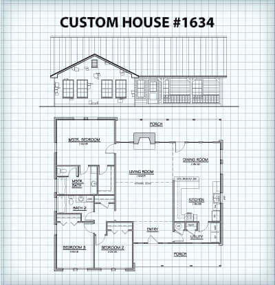 Custom Home #1634 floor plan