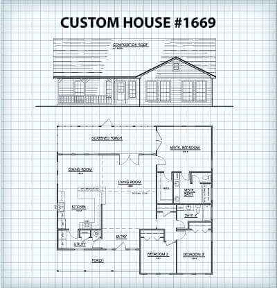 Custom Home #1669 floor plan