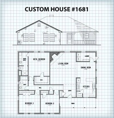 Custom Home #1681 floor plan