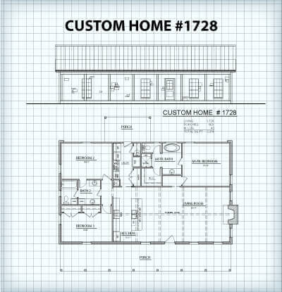 Custom Home #1728 floor plan