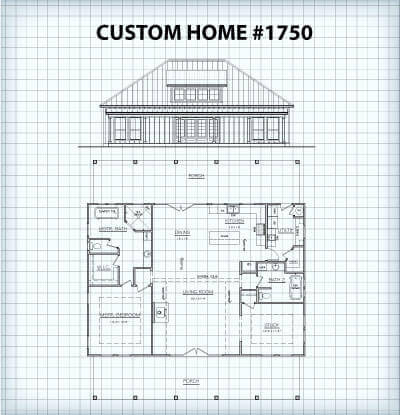 Custom Home #1750 floor plan