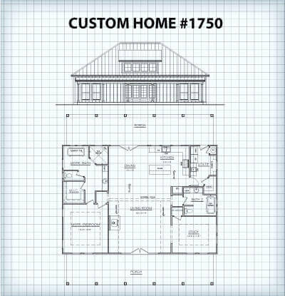 Custom Home #1750 floor plan
