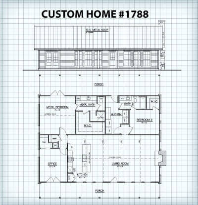 Custom Home #1788 floor plan