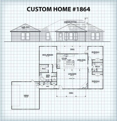 Custom Home #1864 floor plan