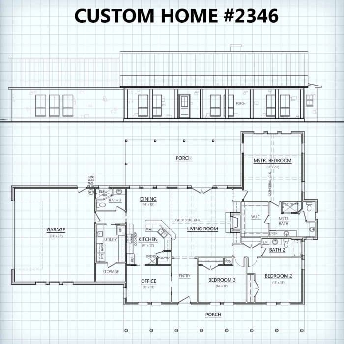 Custom Home #2346 floor plan