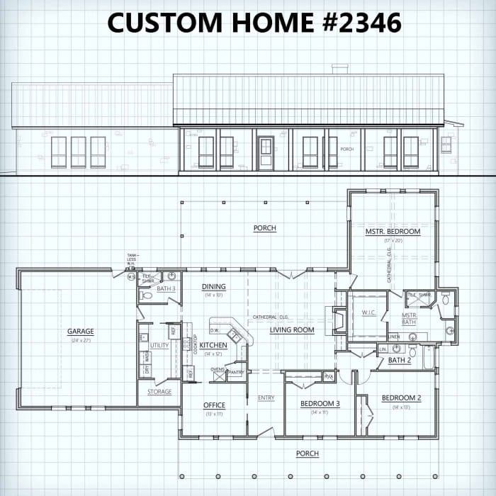 Custom Home #2346 floor plan