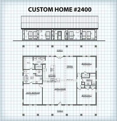 Custom Home #2400 floor plan