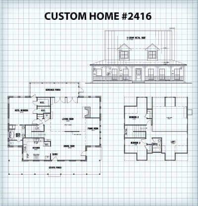 Custom Home #2416 floor plan