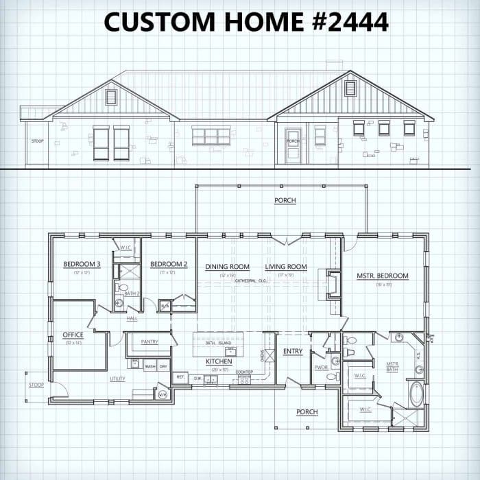 Custom Home #2444 floor plan