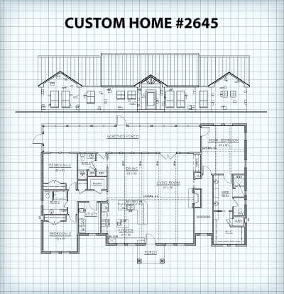 Custom Home #2645 floor plan