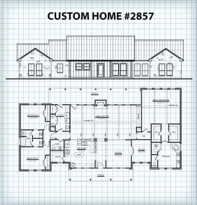 Custom Home #2857 floor plan