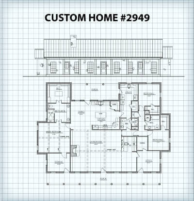 Custom Home #2949 floor plan