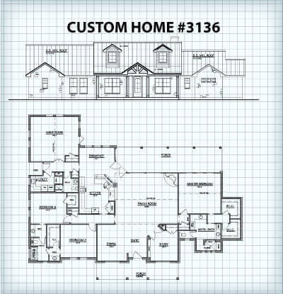 Custom Home #3136 floor plan