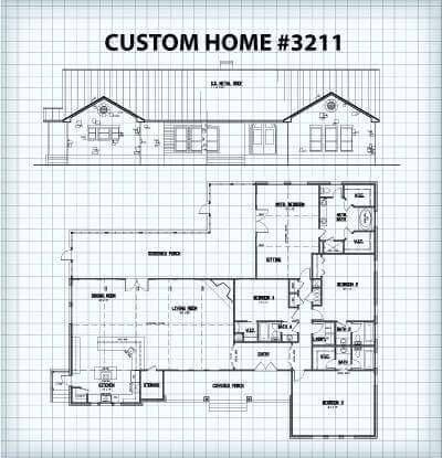 Custom Home #3211 floor plan