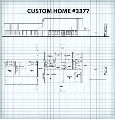 Custom Home #3377 floor plan