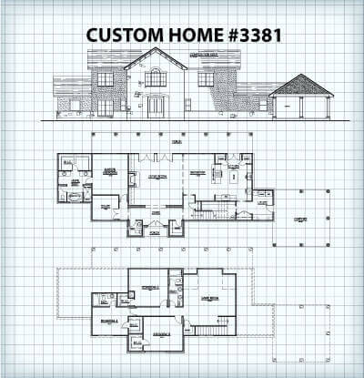 Custom Home #3381 floor plan
