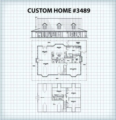 Custom Home #3489 floor plan