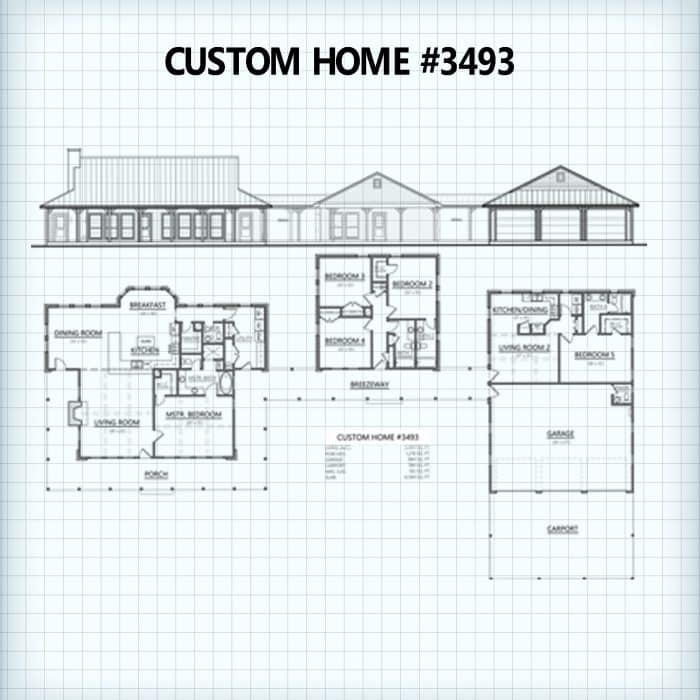 Custom Home #3493 floor plan