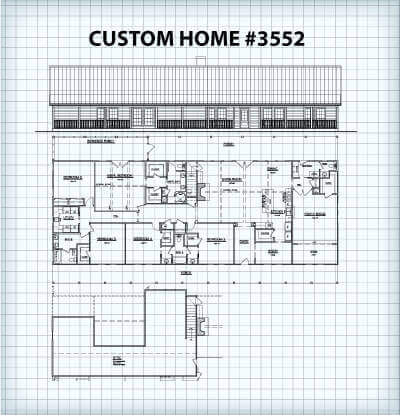 Custom Home #3552 floor plan