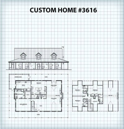 Custom Home #3616 floor plan