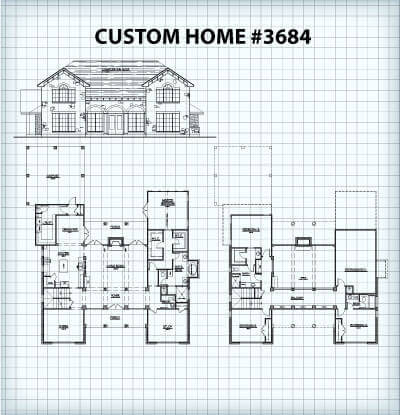 Custom Home #3684 floor plan