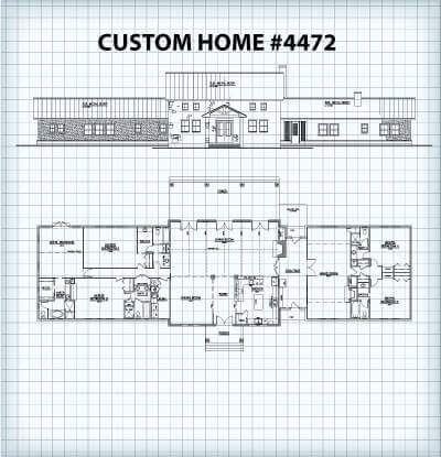 Custom Home #4472 floor plan