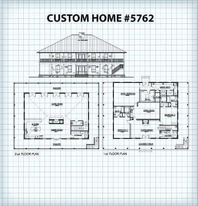 Custom Home #5762 floor plan