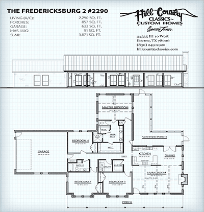 The Fredericksburg 2 #2290 floor plan