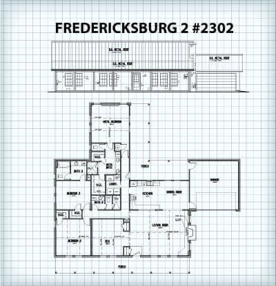 The Fredericksburg 2 #2302 floor plan