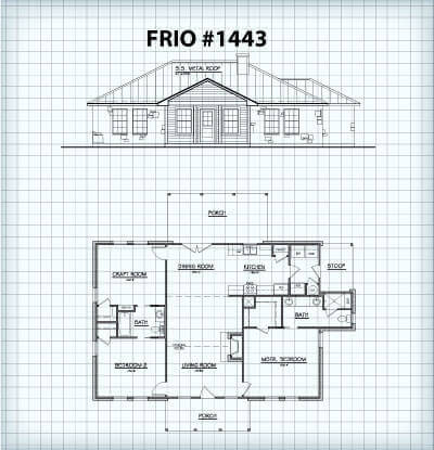 The Frio #1443 floor plan