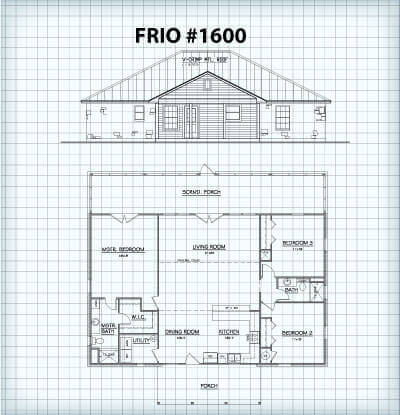 The Frio #1600 floor plan