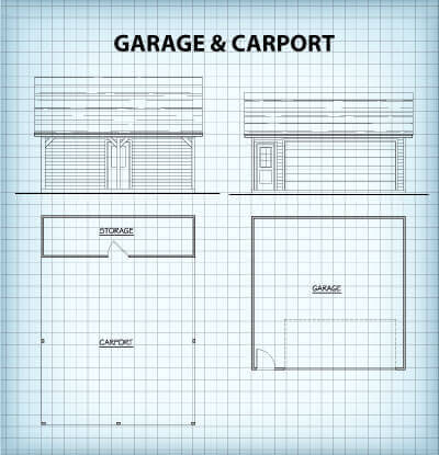 Garage Carport floor plan