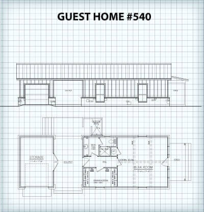 Guest Home #540 floor plan