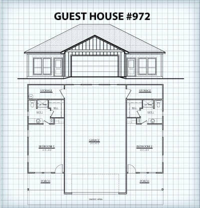 Guest House #972 floor plan