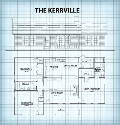 The Kerrville floor plan
