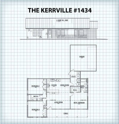 The Kerrville #1434 floor plan
