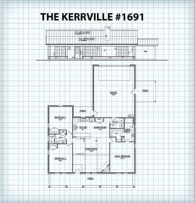 The Kerrville #1961 floor plan
