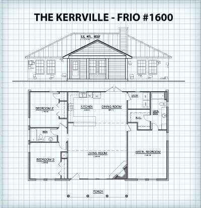 The Kerrville-Frio #1600 floor plan