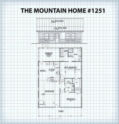 The Mountain Home #1251 floor plan