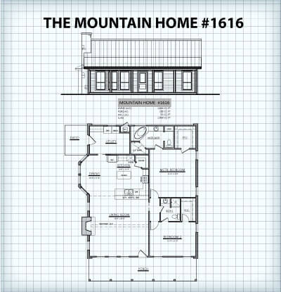 The Mountain Home #1616 floor plan