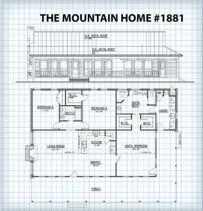 The Mountain Home #1881 floor plan