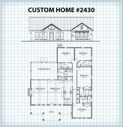 Custom Home #2430 floor plan