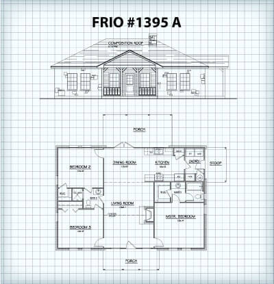 The Frio #1395A floor plan