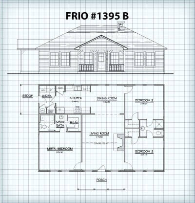 The Frio #1395B floor plan