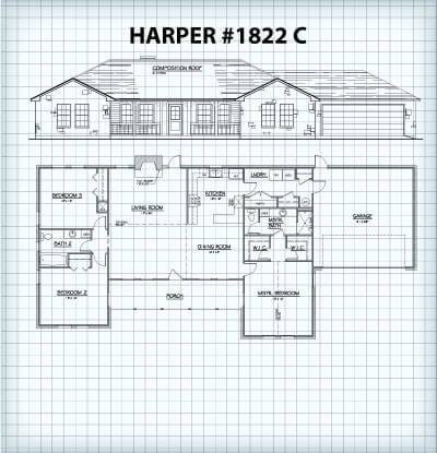 The Harper #1822C floor plan