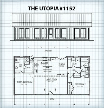 The Utopia #1152 floor plan