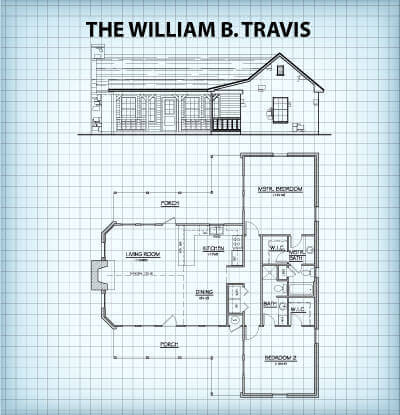 The William B. Travis floor plan