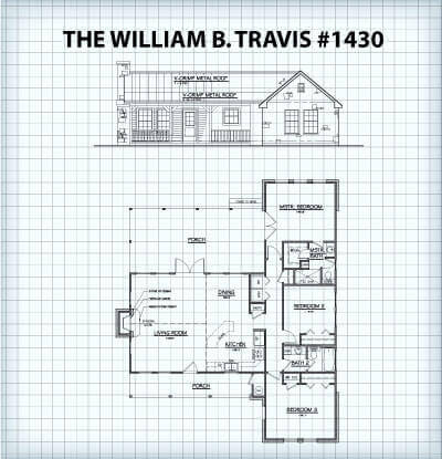 The William B. Travis #1430 floor plan