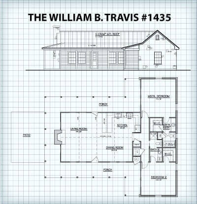 The William B. Travis #1435 floor plan