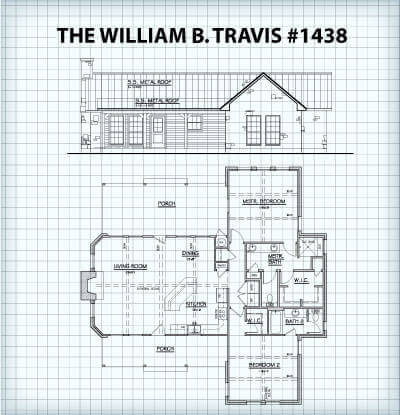 The William B. Travis #1438 floor plan